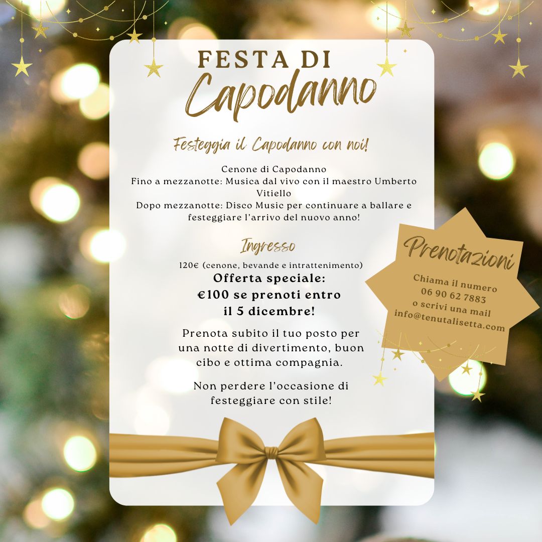 Capodanno a Tenuta Lisetta